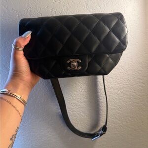 Chanel Black Uniforme Bum Bag
